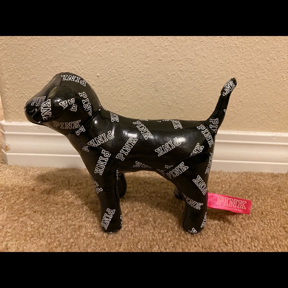 VS PINK black mini dog logo